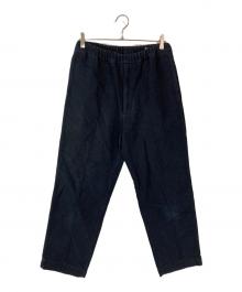 KAPTAIN SUNSHINE（キャプテンサンシャイン）の古着「Crease Tucked Easy Pants」｜ネイビー