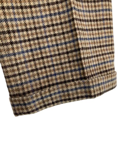 GUCCI（グッチ）GUCCI (グッチ) ウールチェックスラックス ベージュ サイズ:7-46Rの古着・服飾アイテム