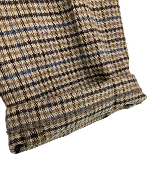 GUCCI（グッチ）GUCCI (グッチ) ウールチェックスラックス ベージュ サイズ:7-46Rの古着・服飾アイテム