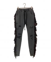 ALCHEMIST（アルケミスト）の古着「フリンジスウェットパンツ」｜グレー