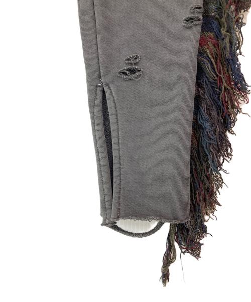ALCHEMIST（アルケミスト）ALCHEMIST (アルケミスト) フリンジスウェットパンツ グレー サイズ:S 未使用品の古着・服飾アイテム