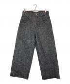 BEAMSビームス）の古着「BUGGY SLAB DENIM PANTS」｜ブラック