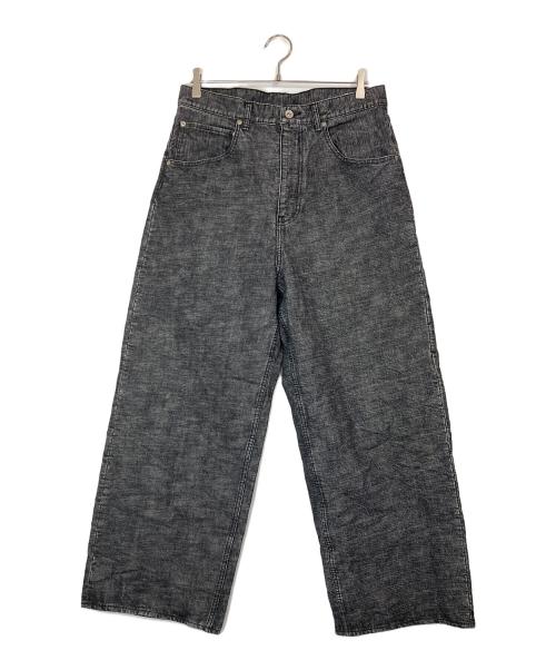 BEAMS（ビームス）BEAMS (ビームス) BUGGY SLAB DENIM PANTS ブラック サイズ:Lの古着・服飾アイテム