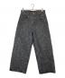 BEAMS（ビームス）の古着「BUGGY SLAB DENIM PANTS」｜ブラック