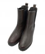 MARGARET HOWELL ideaマーガレット ハウエル アイディア）の古着「サイドゴアショートブーツ」｜ブラウン