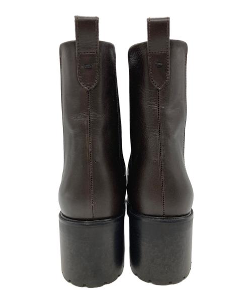 MARGARET HOWELL idea（マーガレット ハウエル アイディア）MARGARET HOWELL idea (マーガレット ハウエル アイディア) サイドゴアショートブーツ ブラウン サイズ:22　1/2の古着・服飾アイテム