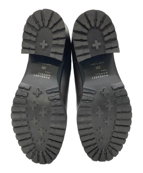 MARGARET HOWELL idea（マーガレット ハウエル アイディア）MARGARET HOWELL idea (マーガレット ハウエル アイディア) サイドゴアショートブーツ ブラウン サイズ:22　1/2の古着・服飾アイテム