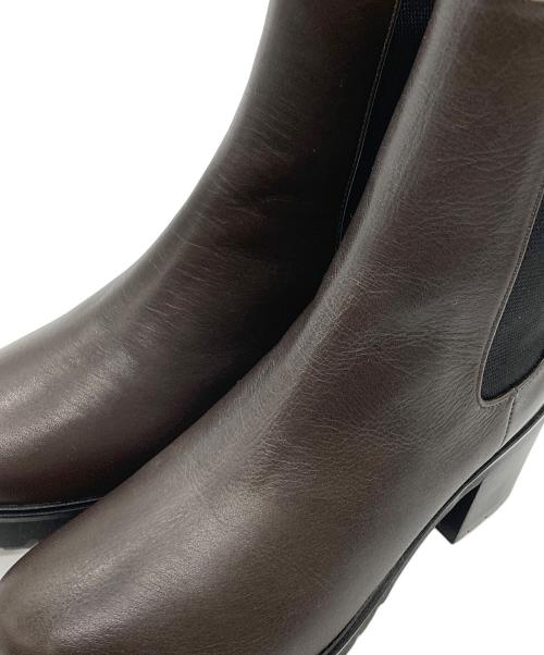 MARGARET HOWELL idea（マーガレット ハウエル アイディア）MARGARET HOWELL idea (マーガレット ハウエル アイディア) サイドゴアショートブーツ ブラウン サイズ:22　1/2の古着・服飾アイテム