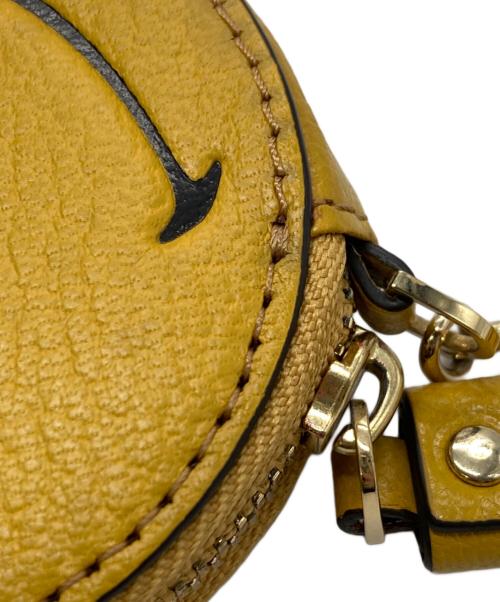 ANYA HINDMARCH（アニヤ・ハインドマーチ）ANYA HINDMARCH (アニヤ・ハインドマーチ) スマイル ウィンクコインケース イエローの古着・服飾アイテム