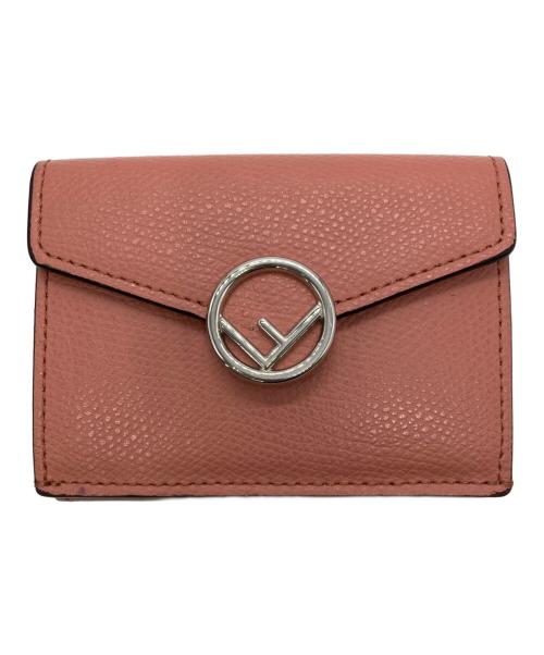 FENDI（フェンディ）FENDI (フェンディ) エフイズフェンディ3つ折り財布 ピンクの古着・服飾アイテム