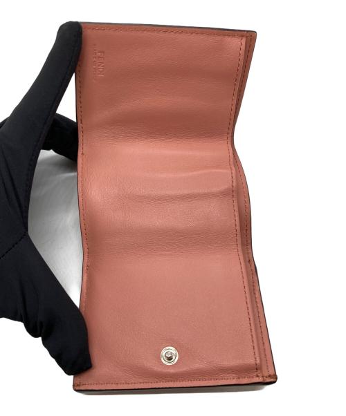 FENDI（フェンディ）FENDI (フェンディ) エフイズフェンディ3つ折り財布 ピンクの古着・服飾アイテム