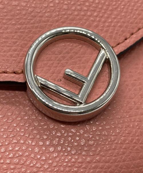 FENDI（フェンディ）FENDI (フェンディ) エフイズフェンディ3つ折り財布 ピンクの古着・服飾アイテム