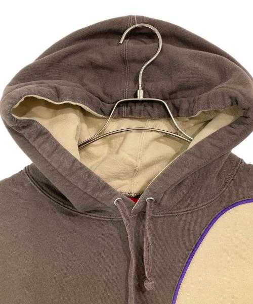 SUPREME（シュプリーム）SUPREME (シュプリーム) Big S Hooded Sweatshirt ブラウン×ベージュ サイズ:Lの古着・服飾アイテム