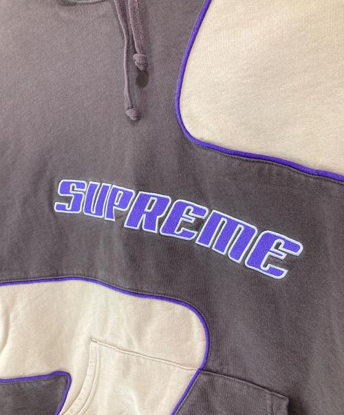 SUPREME（シュプリーム）SUPREME (シュプリーム) Big S Hooded Sweatshirt ブラウン×ベージュ サイズ:Lの古着・服飾アイテム