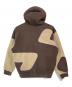 SUPREME (シュプリーム) Big S Hooded Sweatshirt ブラウン×ベージュ サイズ:L：15000円