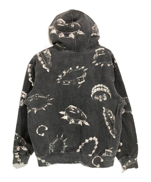 SUPREME（シュプリーム）SUPREME (シュプリーム) Studded Collars Hooded Sweatshirt ブラック サイズ:Lの古着・服飾アイテム