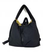 olendオレンド）の古着「Ona Soft Bag」｜ブラック×イエロー