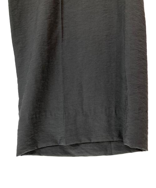 EDIFICE（エディフィス）EDIFICE (エディフィス) E.LINEN VISCOSE フレア ワイド パンツ グレー サイズ:Mの古着・服飾アイテム