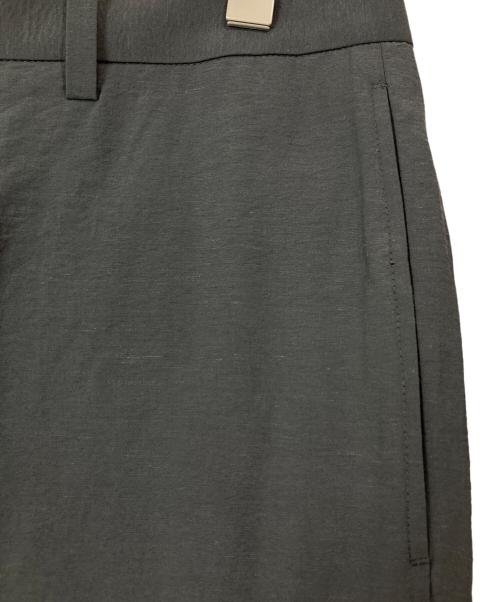 EDIFICE（エディフィス）EDIFICE (エディフィス) E.LINEN VISCOSE フレア ワイド パンツ グレー サイズ:Mの古着・服飾アイテム