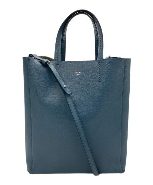 CELINE（セリーヌ）CELINE (セリーヌ) 2WAYハンドバッグ ブルーの古着・服飾アイテム