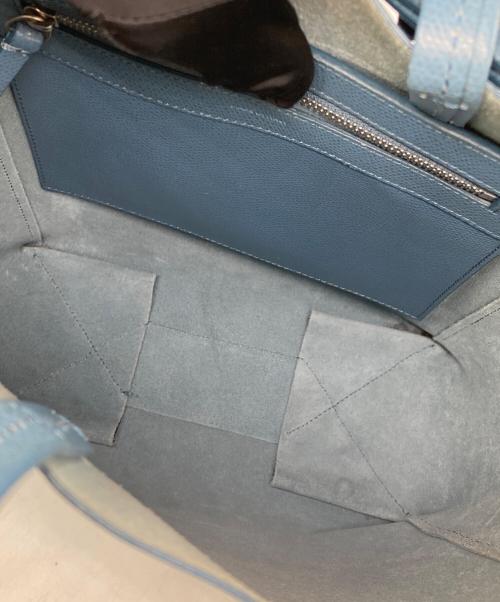 CELINE（セリーヌ）CELINE (セリーヌ) 2WAYハンドバッグ ブルーの古着・服飾アイテム
