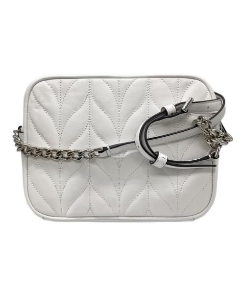 Kate Spade（ケイトスペード）Kate Spade (ケイトスペード) キルティングカメラバッグ ホワイトの古着・服飾アイテム