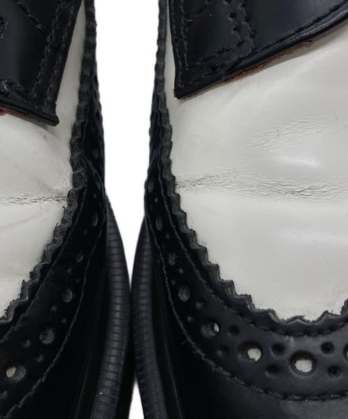 Dr.Martens（ドクターマーチン）Dr.Martens (ドクターマーチン) BROGUE BEX SHOE ブラック×ホワイト サイズ:UK7の古着・服飾アイテム