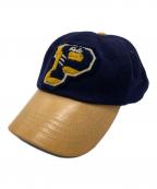 POLO RALPH LAURENポロ・ラルフローレン）の古着「レザー×ウールキャップ」