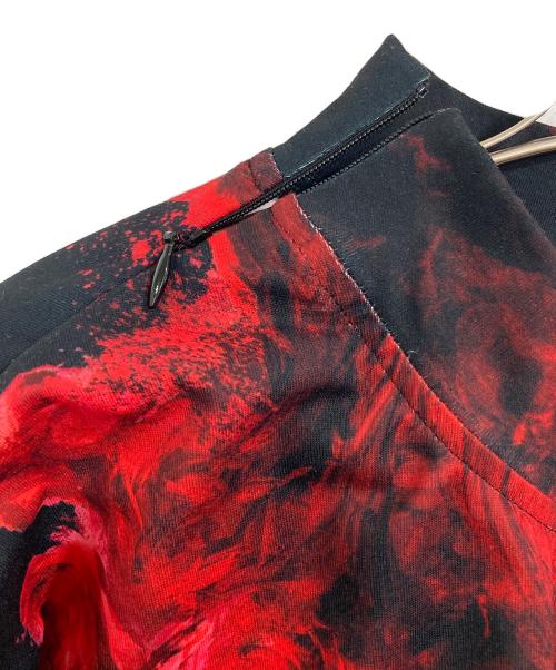 hazama（ハザマ）hazama (ハザマ) ファントムシータ 鮮烈に滲む狂気のハイネックカットソー ブラック サイズ:Lの古着・服飾アイテム