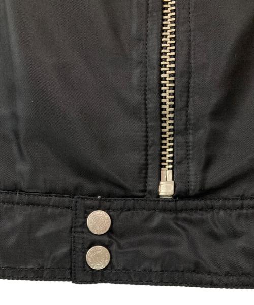 DKNY（ダナキャランニューヨーク）DKNY (ダナキャランニューヨーク) 90s ナイロンシングルライダースジャケット ブラック サイズ:Lの古着・服飾アイテム