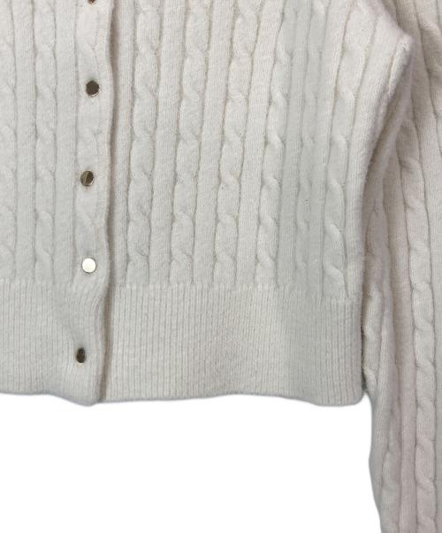 JILL BY JILLSTUART（ジル バイ ジルスチュアート）JILL BY JILLSTUART (ジル バイ ジルスチュアート) Disney (ディズニー) ニットカーディガン ホワイト サイズ:FREEの古着・服飾アイテム