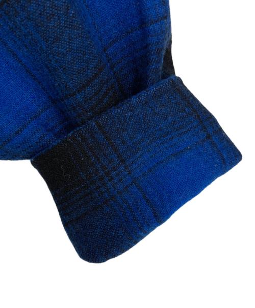 PENDLETON（ペンドルトン）PENDLETON (ペンドルトン) 70~80'sオンブレチェックウールウエスタンシャツ ブルー サイズ:Ⅿの古着・服飾アイテム
