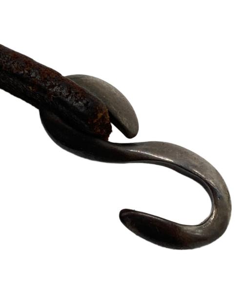 LFC（エルエフシー）LFC (エルエフシー) Tsosie White (ツォシー ホワイト) レザー×ターコイズシルバーバングル ブラウンの古着・服飾アイテム