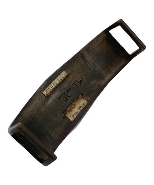 LFC（エルエフシー）LFC (エルエフシー) Tsosie White (ツォシー ホワイト) レザー×ターコイズシルバーバングル ブラウンの古着・服飾アイテム