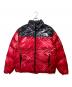 THE NORTH FACE（ザ ノース フェイス）の古着「Trompe L’oeil Printed Nuptse Jacket」｜レッド