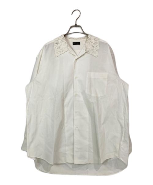 COMME des GARCONS HOMME PLUS（コムデギャルソンオムプリュス）COMME des GARCONS HOMME PLUS (コムデギャルソンオムプリュス) レースカラーシャツ ホワイト サイズ:FREEの古着・服飾アイテム