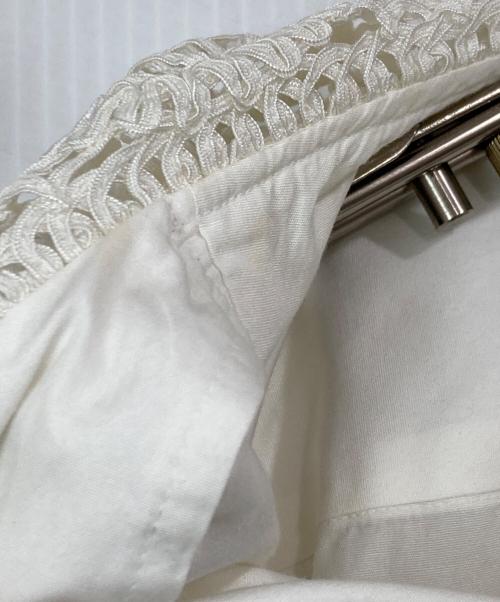 COMME des GARCONS HOMME PLUS（コムデギャルソンオムプリュス）COMME des GARCONS HOMME PLUS (コムデギャルソンオムプリュス) レースカラーシャツ ホワイト サイズ:FREEの古着・服飾アイテム