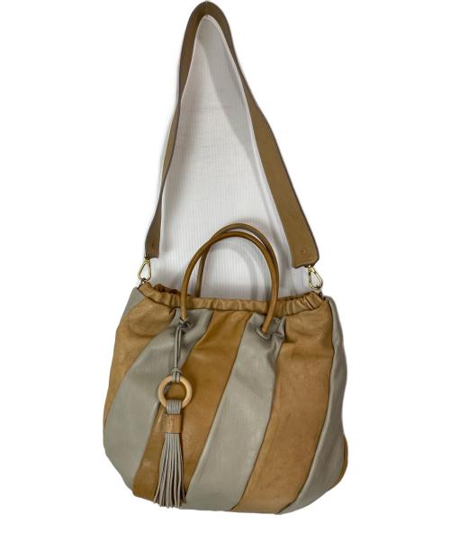 genten（ゲンテン）genten (ゲンテン) 2WAYバッグ ベージュの古着・服飾アイテム