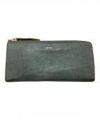 gentenゲンテン）の古着「フレスコ Lファスナー長財布」｜グリーン