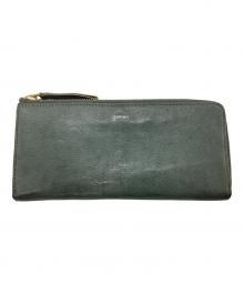 genten（ゲンテン）の古着「フレスコ Lファスナー長財布」｜グリーン