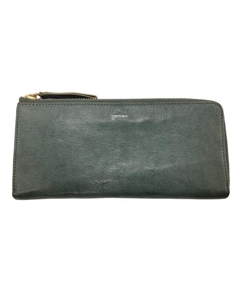 genten（ゲンテン）genten (ゲンテン) フレスコ Lファスナー長財布 グリーンの古着・服飾アイテム