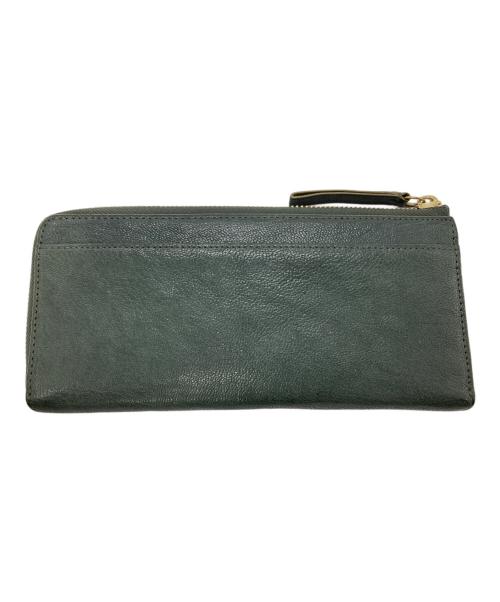 genten（ゲンテン）genten (ゲンテン) フレスコ Lファスナー長財布 グリーンの古着・服飾アイテム