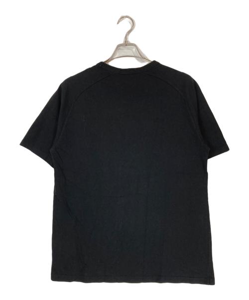 MONCLER（モンクレール）MONCLER (モンクレール) ラバーロゴプリントTシャツ ブラック サイズ:Lの古着・服飾アイテム