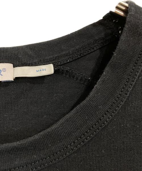 MONCLER（モンクレール）MONCLER (モンクレール) ラバーロゴプリントTシャツ ブラック サイズ:Lの古着・服飾アイテム