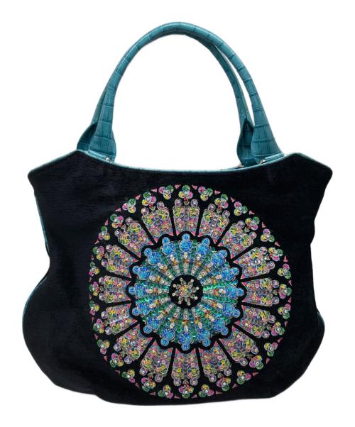 Think Bee!（シンクビー!）Think Bee! (シンクビー!) ノートルダムトートバッグ ブラック×ブルーの古着・服飾アイテム