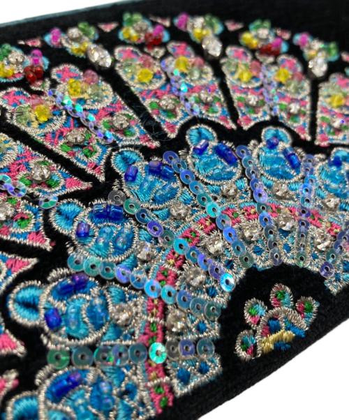 Think Bee!（シンクビー!）Think Bee! (シンクビー!) ノートルダム L型長財布 ブラック×ブルーの古着・服飾アイテム