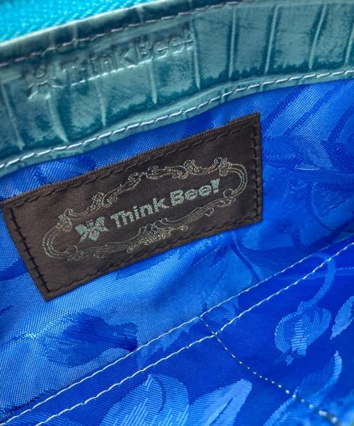 Think Bee!（シンクビー!）Think Bee! (シンクビー!) ノートルダム L型長財布 ブラック×ブルーの古着・服飾アイテム
