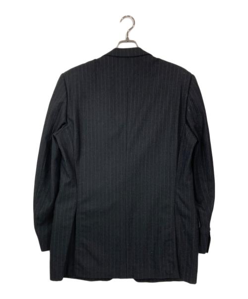 GUCCI（グッチ）GUCCI (グッチ) ウールストライプセットアップスーツ ブラック サイズ:50/48の古着・服飾アイテム
