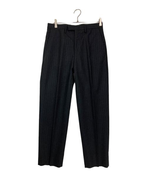 GUCCI（グッチ）GUCCI (グッチ) ウールストライプセットアップスーツ ブラック サイズ:50/48の古着・服飾アイテム