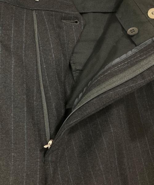 GUCCI（グッチ）GUCCI (グッチ) ウールストライプセットアップスーツ ブラック サイズ:50/48の古着・服飾アイテム